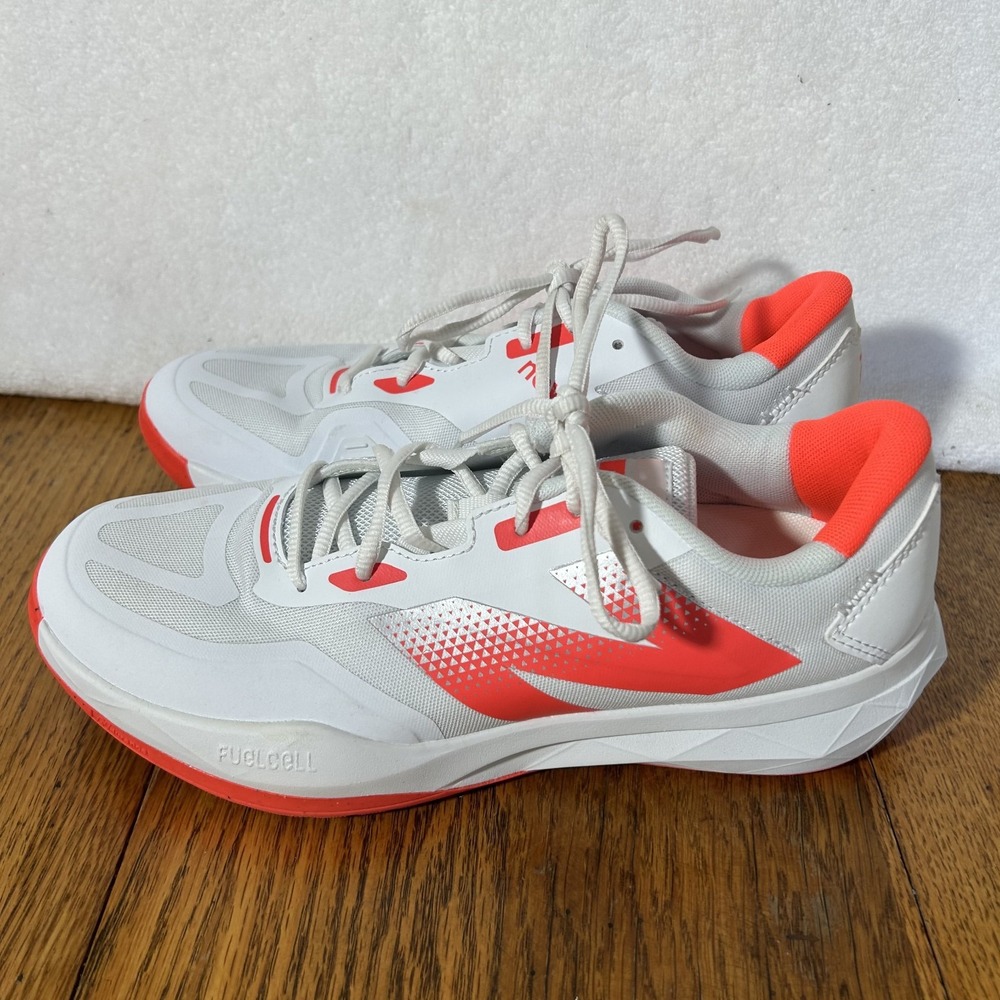 New Balance Womens Size 9.5 White/Urgent Red 796v4 Pickleball Shoes
